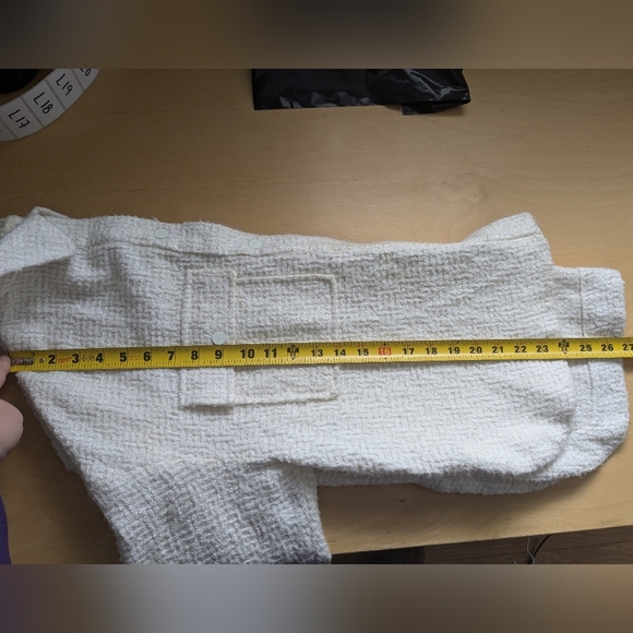 ZARA Women Tweed cream vest size XS Oversized fit very classic ! - Picture 7 of 7